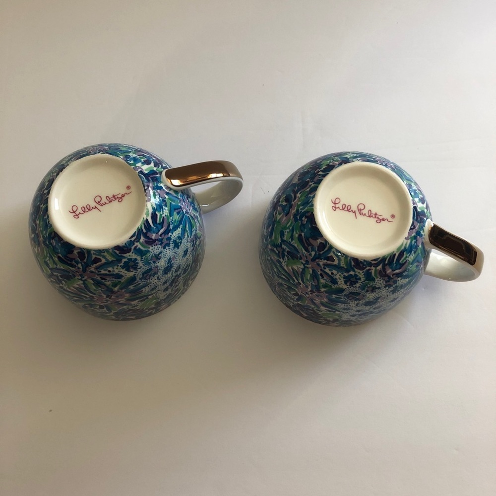Lilly Pulitzer Ceramic Cappuccino Style 12 oz Mugs - Picture 6 of 9